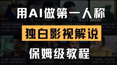 用AI做第一人称独白影视解说,手把手教学,保姆级教程-源创文化:轻创终点站