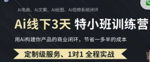AI实操培训第20-21期线下，0基础保姆级教程，3月最新整理，企业获客、降本增效、打造超级个体-源创文化:轻创终点站